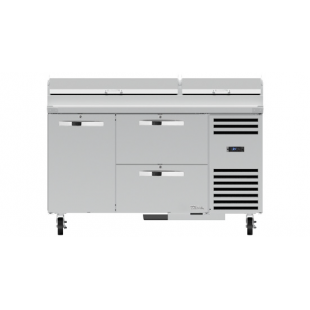 True Refrigeration TPP-AT-60D-2-HC~SPEC3 60 Inch Stainless Steel Pizza Prep Table