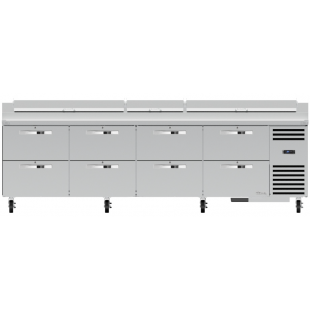 True Refrigeration TPP-AT-119D-8-HC~SPEC3 119 Inch Refrigerated Counter Pizza Prep with 8 Drawers