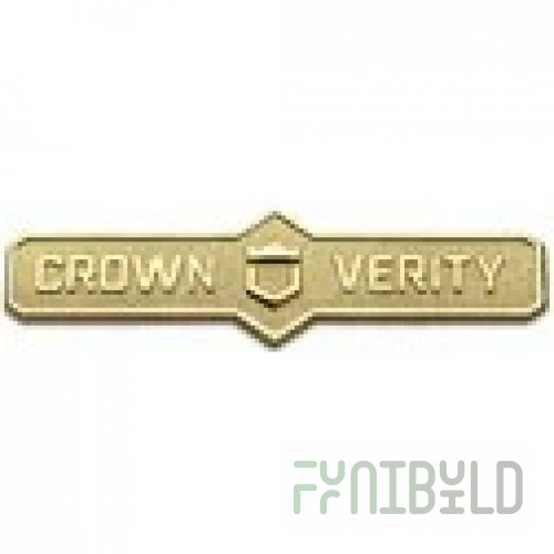 Crown Verity ZCV-2003-16-K Name Plate Assembly with Clips 4 Inch - Charbroiler Parts