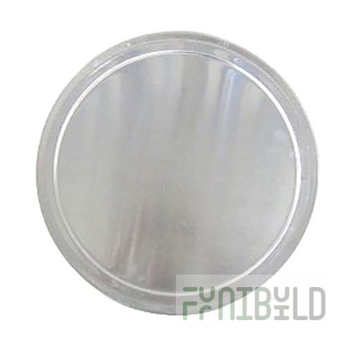 Admiral Craft PZ-TP15 15 Inch Diameter Solid Aluminum Pizza Tray Wide Rim