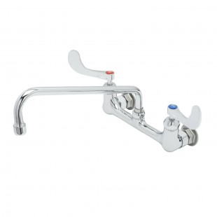 T&S Brass B-0231-CR4-L22 12 Inch Swing Nozzle Wall Mount Faucet with Laminar Flow