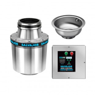 Salvajor 500-CA-ARSS-PP Disposer 6-1/2 Inch Diameter with Cone Assembly and 5 HP Motor
