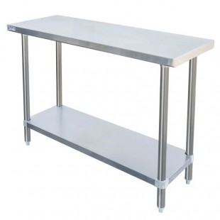 GSW USA WT-P1848B 48 Inch Stainless Steel Open Base Work Table with Premium Finish