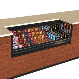 Structural Concepts CO43R-UC-E3 47W Self-Service Refrigerated Under Counter Case Black with LED Light