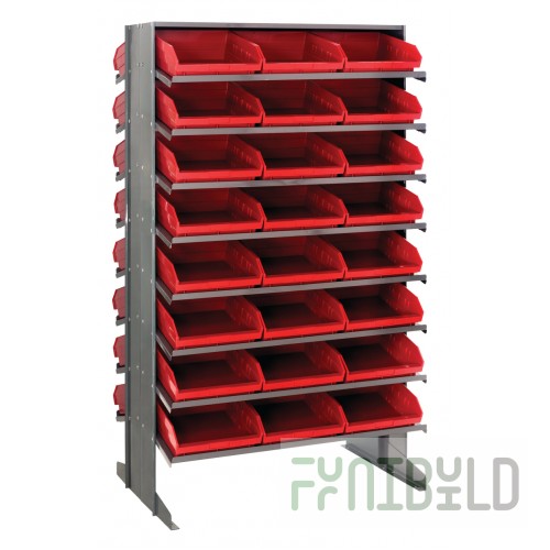 Quantum QPRD-109_RED Pick Rack Sloped Double-sided