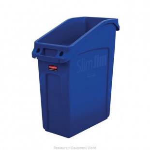 Rubbermaid 2026699 11 Inch Indoor Trash Receptacle Plastic Blue with Large Opening Rubbermaid 2026699 11 Inch Indoor Trash Receptacle Plastic Blue with Large Opening