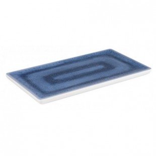 Libbey APS 84672 Tray 12 to 7/8 Inch Rectangular Stackable Melamine Blue Ocean