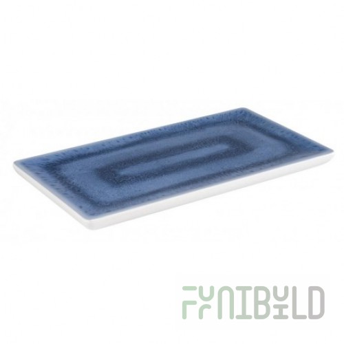Libbey APS 84672 Tray 12 to 7/8 Inch Rectangular Stackable Melamine Blue Ocean