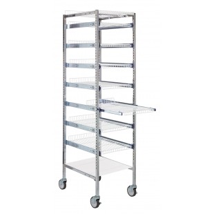 Quantum PS-S2475-7SWT 19 Inch Partition Store Starter Unit with Wire Shelves Quantum PS-S2475-7SWT 19 Inch Partition Store Starter Unit with Wire Shelves