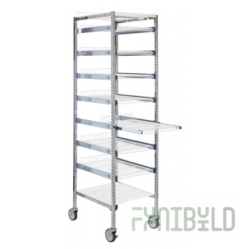Quantum PS-S2475-7SWT 19 Inch Partition Store Starter Unit with Wire Shelves