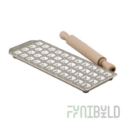 JB Prince U955 48 4.13 Inch Mini Square Raviolo Maker Tart Mold with 44 Forms