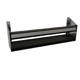 Glastender SSR-24-D 24 Inch Open Step-and-Rail Stainless Steel Speed Rail with PVC Sound-Deadening Covers Glastender SSR-24-D 24 Inch Open Step-and-Rail Stainless Steel Speed Rail with PVC Sound-Deadening Covers