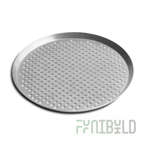 Vollrath PC08XPN 8 Inch Extra Perforated Pizza Pan Aluminum Tapered Natural Finish
