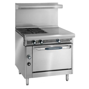 Imperial IHR-2-1HT-P Spec Series Heavy Duty Range Gas 36