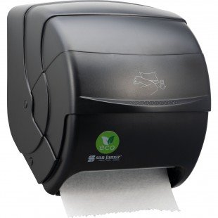 Carlisle T850REBK 12 Inch Manual Wall Mounted Paper Towel Dispenser Black Plastic