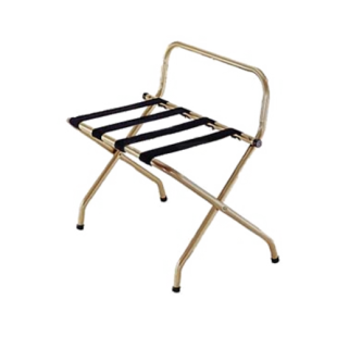 Central Specialties 1055I-BL 24-1/4 Inch Luggage Rack High Back Antique Gold Metal Central Specialties 1055I-BL 24-1/4 Inch Luggage Rack High Back Antique Gold Metal
