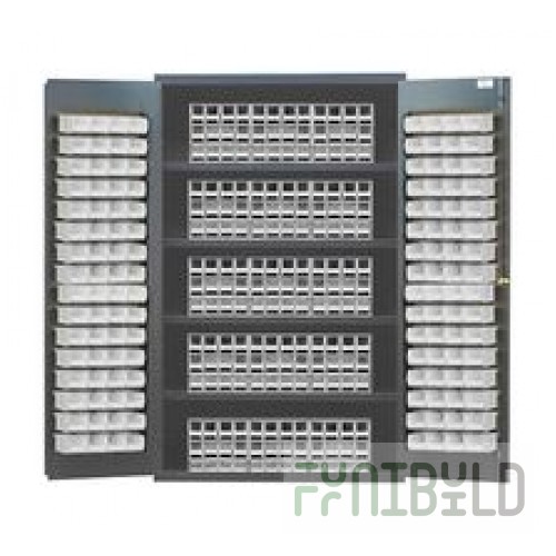 Quantum QSC-QIC122CL 48 Inch Heavy-Duty Storage Cabinet with Drawers and Bins