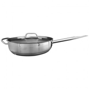 Thunder Group SLSAP4050 5 Quart Stainless Steel Sauté Pan with Lid 12-3/8 Inch Thunder Group SLSAP4050 5 Quart Stainless Steel Sauté Pan with Lid 12-3/8 Inch
