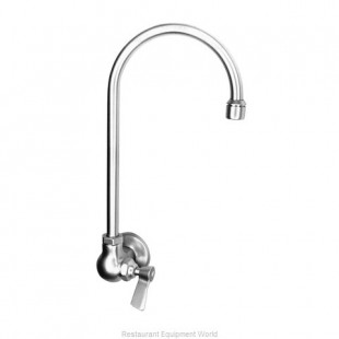 Fisher 20028 Wall Mount Faucet Single 6 Inch Swivel Gooseneck Spout Stainless Steel
