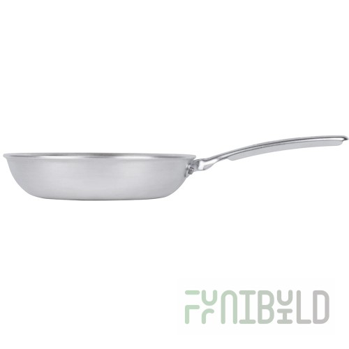 Vollrath 67108 8 Inch Fry Pan Natural Finish Aluminum with Riveted Handle