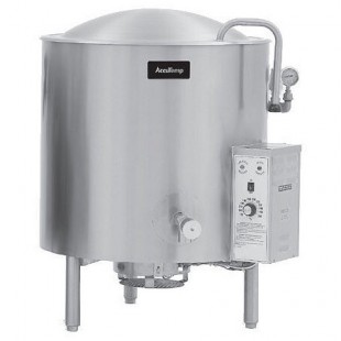 AccuTemp ALLGB-125MV 125 Gallon Gas Kettle Mixer Stainless Steel with 154800 BTU