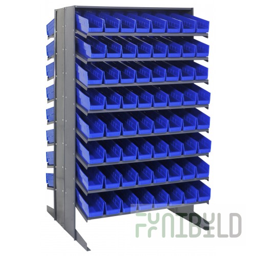 Quantum QPRD-103_BLUE Pick Rack Sloped Double-sided