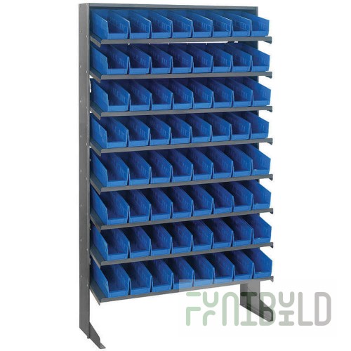 Quantum QPRS-201_BLUE Pick Rack Sloped Single-sided