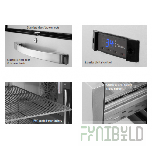 True Refrigeration TSSU-36-12M-B-HC~SPEC3 36 Inch Stainless Steel Mega Top Sandwich Unit