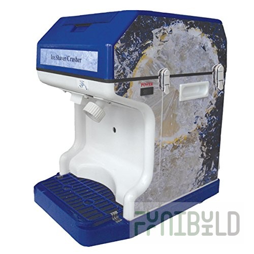 Omcan 43466 12 Inch Ice Shaver Up To 16.5 Lbs Per Minute Stainless Steel with Lid Safety Switch
