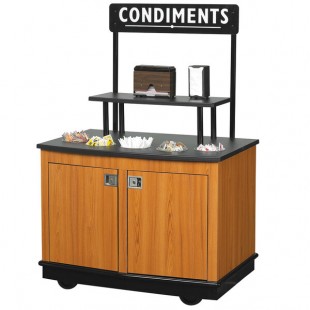 Vollrath 75670 43 Inch Condiment Cart with Open Storage All Aluminum Composite Material Vollrath 75670 43 Inch Condiment Cart with Open Storage All Aluminum Composite Material