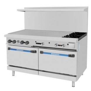 Turbo Air TARG-48G2B_LP 60 Inch Heavy Duty Restaurant Range Gas 2 Burner Griddle