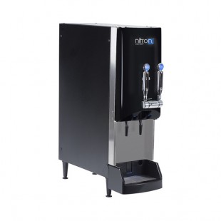 BUNN 51600.0009 9 Inch Nitron Cold Draft Coffee Dispenser Countertop Gas Black Stainless Steel