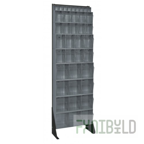 Quantum QFS170-36_GRAY Tip Out Bin Floor Stand Single-sided 10