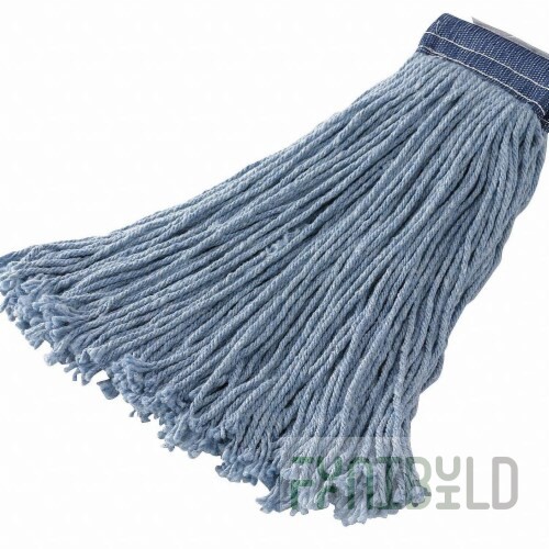 Rubbermaid Commercial Products FGF55800BL00 24 Oz Wet Mop Head Blue 4-ply Cotton/Rayon Blend