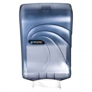 San Jamar T1790TBL 11 Inch Wall Mount Paper Towel Dispenser Blue Plastic with Lock San Jamar T1790TBL 11 Inch Wall Mount Paper Towel Dispenser Blue Plastic with Lock
