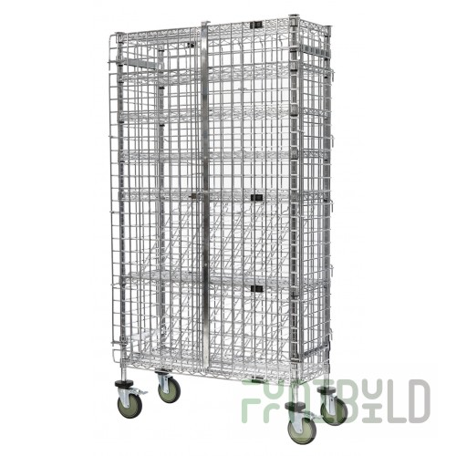 Quantum M2460W46DR 60 Inch Mobile Drying Rack with 2 Trays and 2 Racks