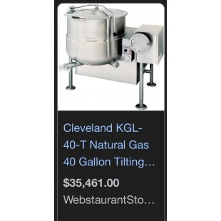 Optional UL Certified Natural to Propane Conversion Kit for KGL40T Series, Cleveland KE003716-5