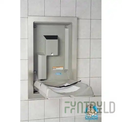 Alpine Industries ALP411-V 31.25 Inch Vertical Baby Changing Station Wall Mount White