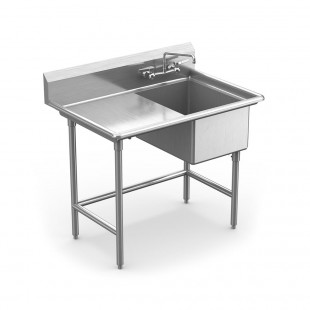 Winholt WS1T1618LD18 16 Inch Sink With Left-hand 18 Inch Drainboard Winholt WS1T1618LD18 16 Inch Sink With Left-hand 18 Inch Drainboard