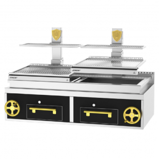 Josper Charcoal Ovens PVJ-76-2-1-CT The Double Josper Basque Grill PVJ-76-2-1 CT Has A Grilling Area Of 760 X 600 (x2) Mm And A Grill Vertical Track Of 290 Mm. The Firing Up Time Is About 20 Minutes Josper Charcoal Ovens PVJ-76-2-1-CT The Double Josper Basque Grill PVJ-76-2-1 CT Has A Grilling Area Of 760 X 600 (x2) Mm And A Grill Vertical Track Of 290 Mm. The Firing Up Time Is About 20 Minutes