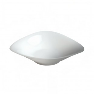 Cameo China 711-102 46 Oz Fusion Soup Plate 10 Inch Round Ceramic White
