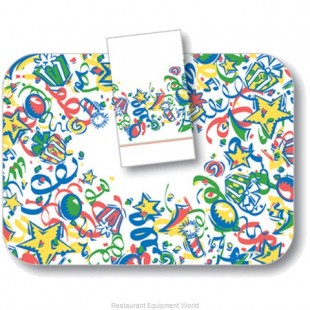 Dinex DXHS701DN01 15 Inch Dinner Napkin Celebration Design 2-Ply Paper