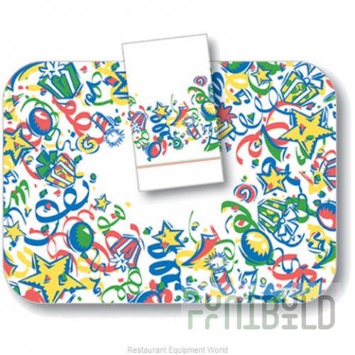 Dinex DXHS701DN01 15 Inch Dinner Napkin Celebration Design 2-Ply Paper