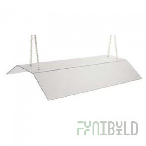 Cal Mil 774-S 72 Inch Acrylic Sneeze Guard Suspended with Mounting Hardware