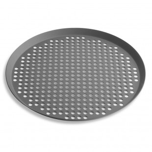 Vollrath PC18XPHC 18 Inch Extra Perforated Pizza Pan Aluminum Hard Coat Anodized Vollrath PC18XPHC 18 Inch Extra Perforated Pizza Pan Aluminum Hard Coat Anodized