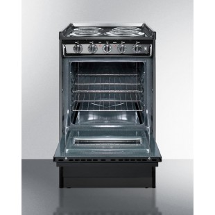 Summit TEM110CR 20 Inch Electric Range with 2.46 Cu Ft Oven Capacity Summit TEM110CR 20 Inch Electric Range with 2.46 Cu Ft Oven Capacity