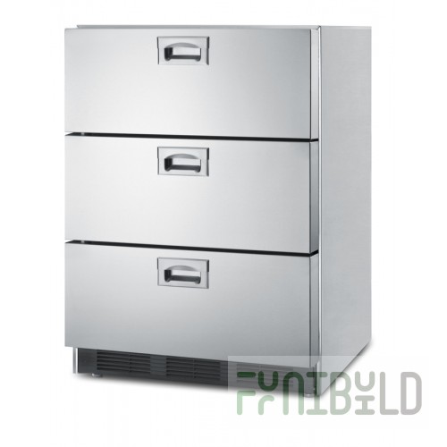 Summit SP6DBS7 24 Inch Drawer-type Refrigerator Electric Stainless Steel