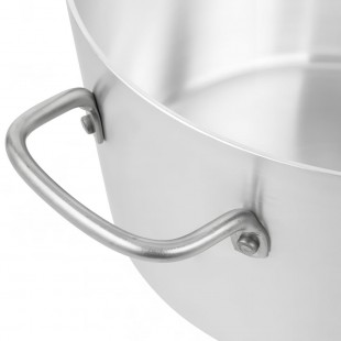 Vollrath 67307 7 Quart Aluminum Tapered Sauce Pan with Riveted Handle