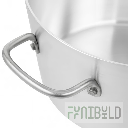 Vollrath 67307 7 Quart Aluminum Tapered Sauce Pan with Riveted Handle