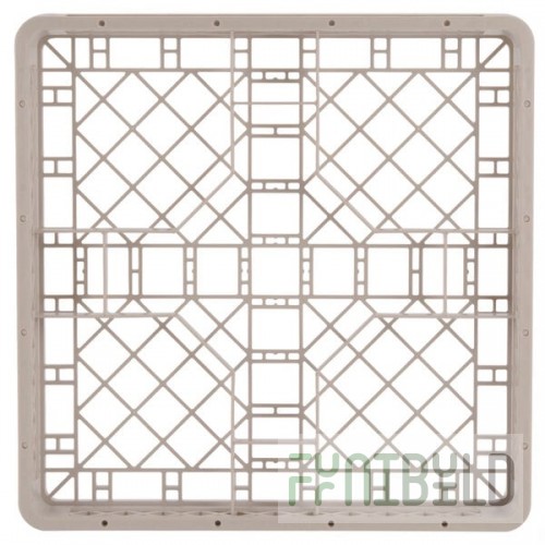 Vollrath TR13GGGG-02 19 Inch Dishwasher Rack Glass Compartment Beige with Extenders